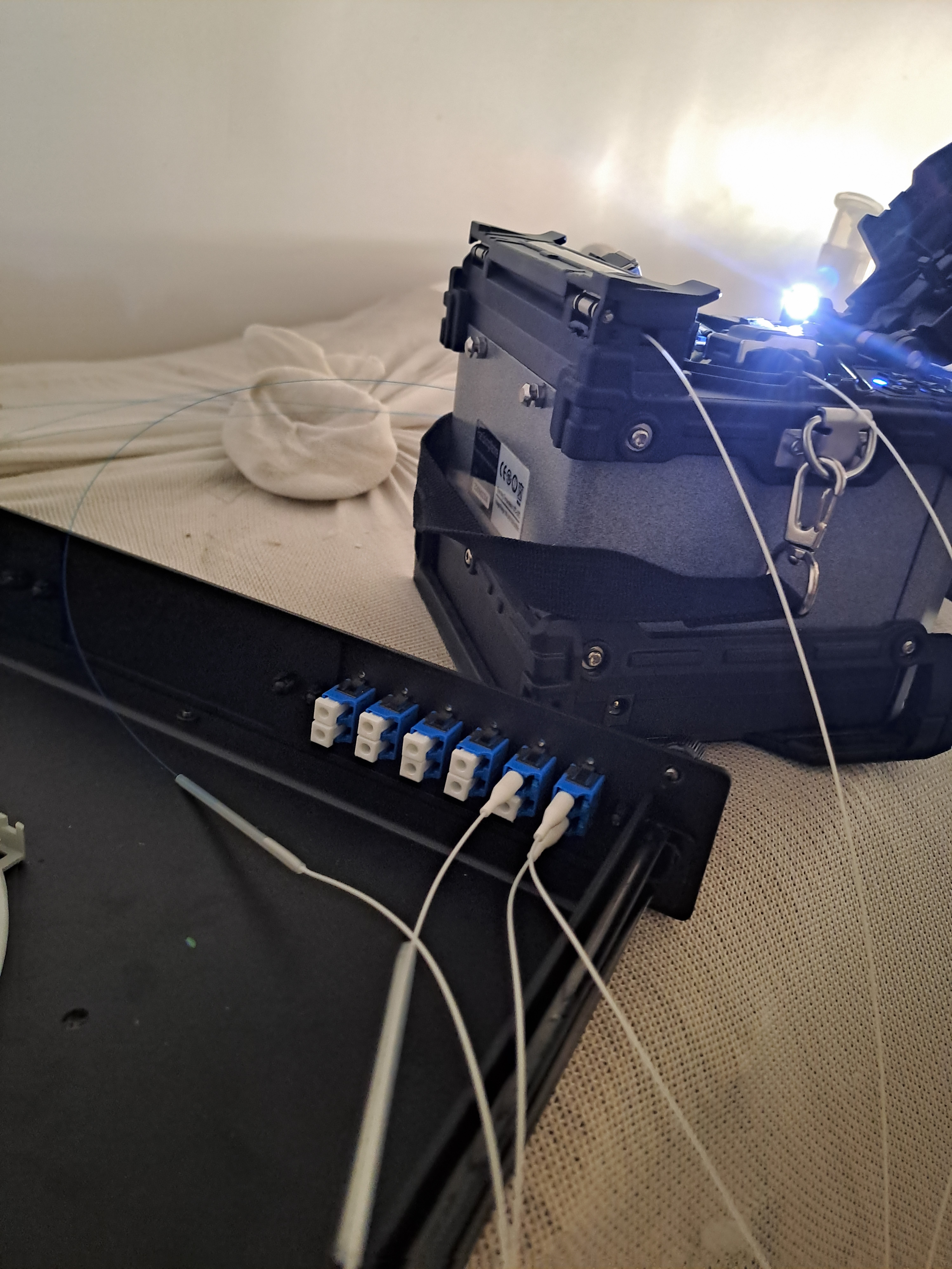 Instalación de fibra óptica